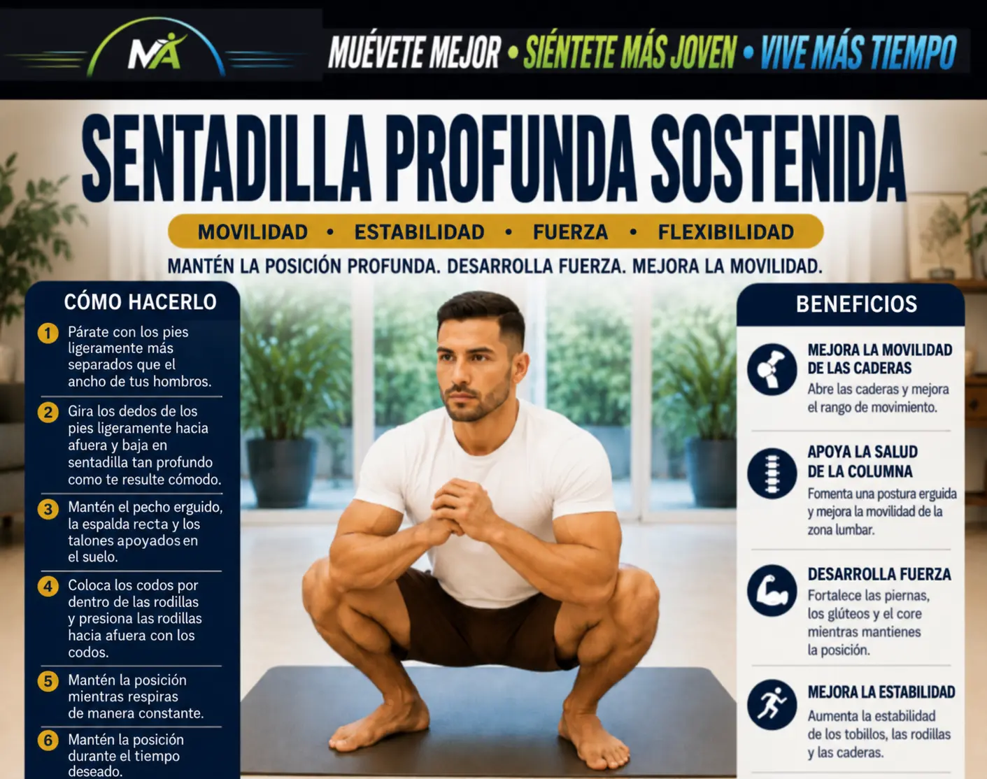SENTADILLA PROFUNDA SOSTENIDA