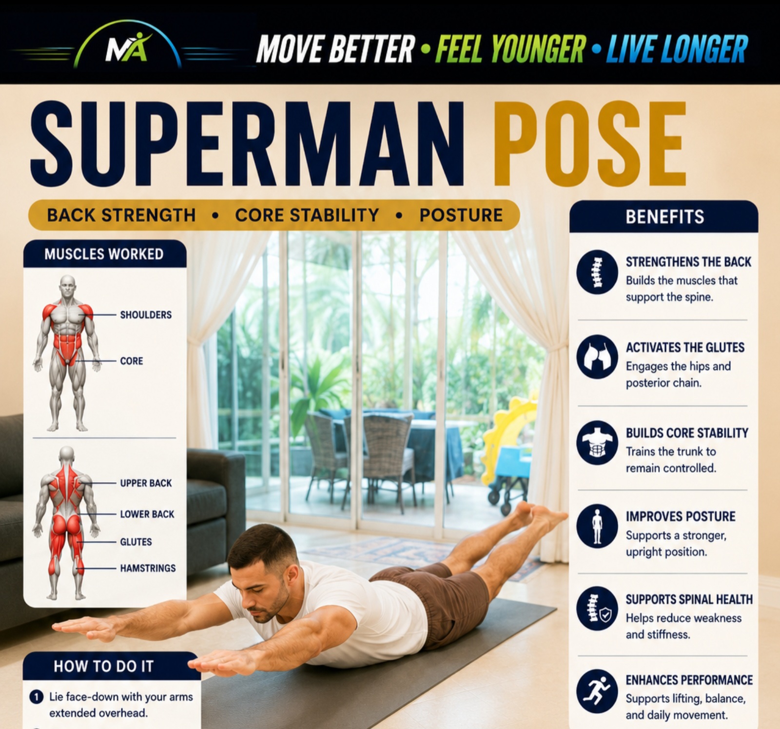 SUPERMAN POSE