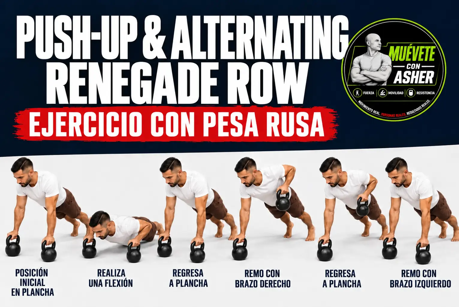 PUSH-UP & ALTERNATING RENEGADE ROW