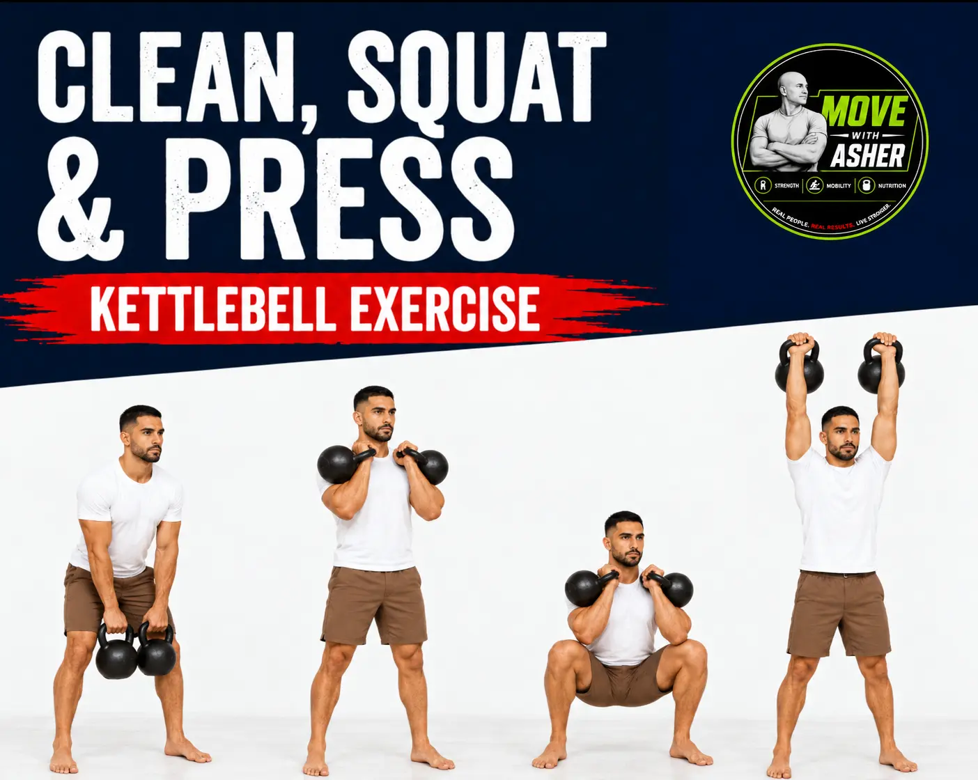 CLEAN, SQUAT & PRESS
