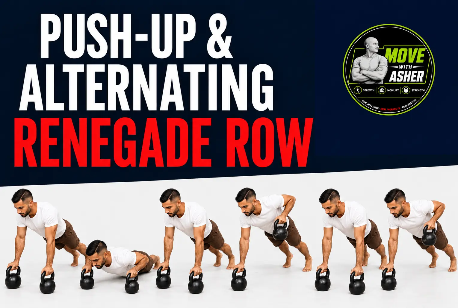 PUSH-UP & ALTERNATING RENEGADE ROW