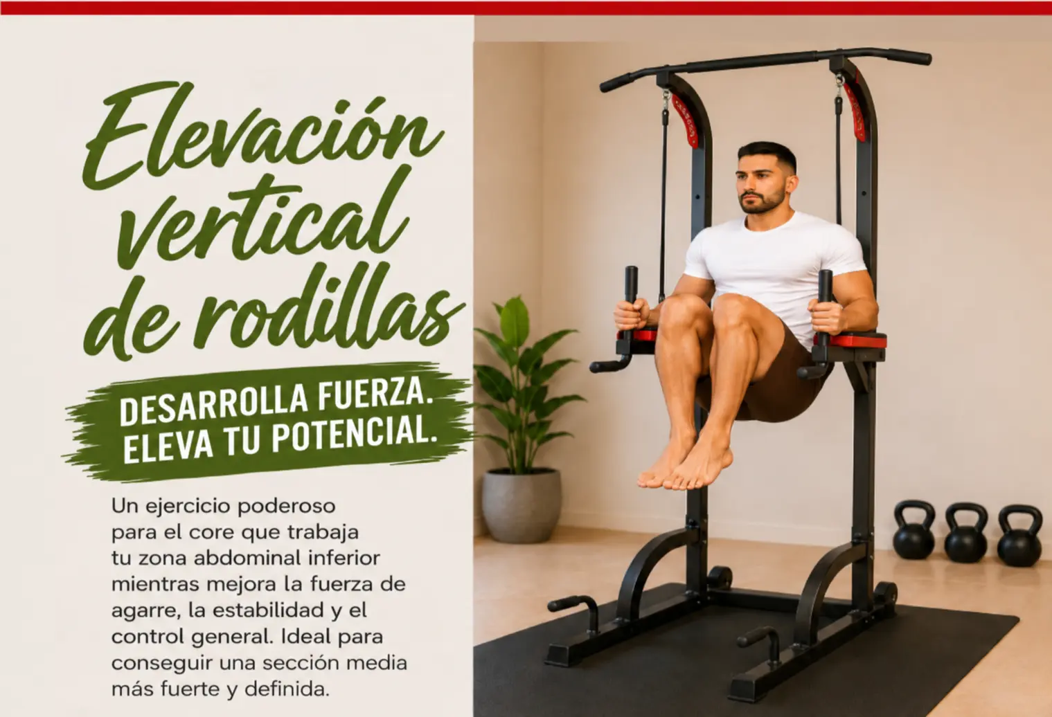 ELEVACIÓN VERTICAL DE RODILLAS