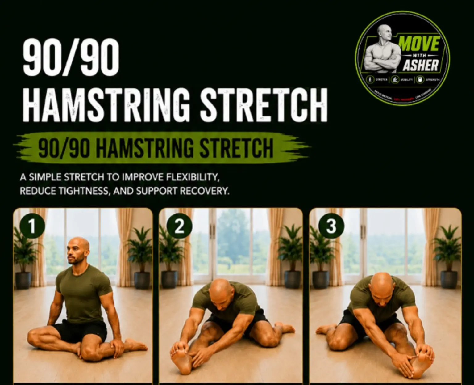 90/90 HAMSTRING STRETCH